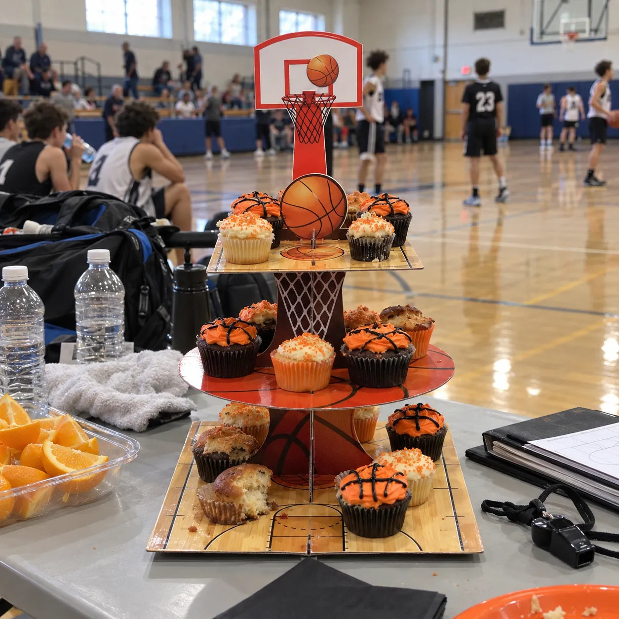 Support à Cupcakes Basketball Design
