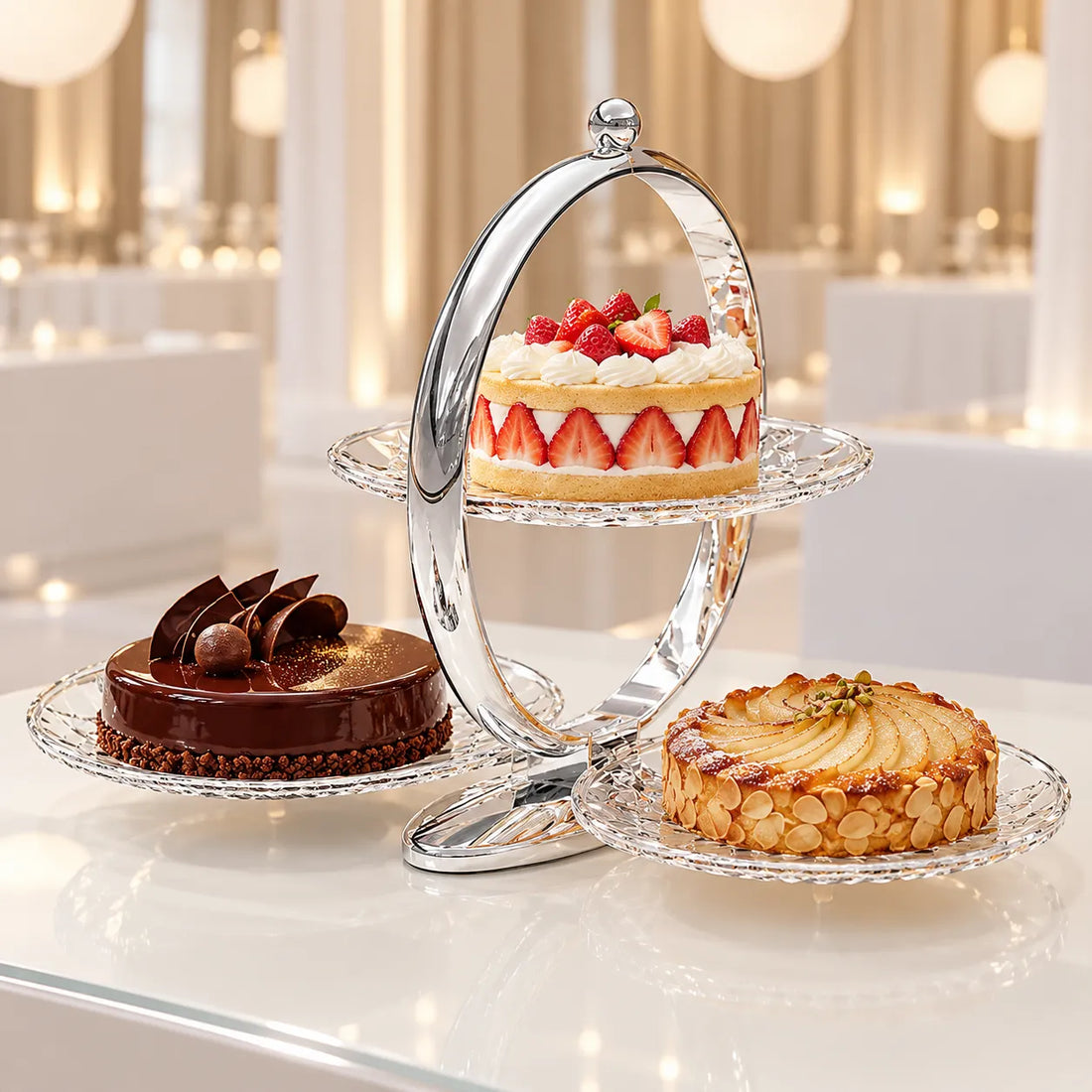 Support à Gâteau Raffiné Déployable