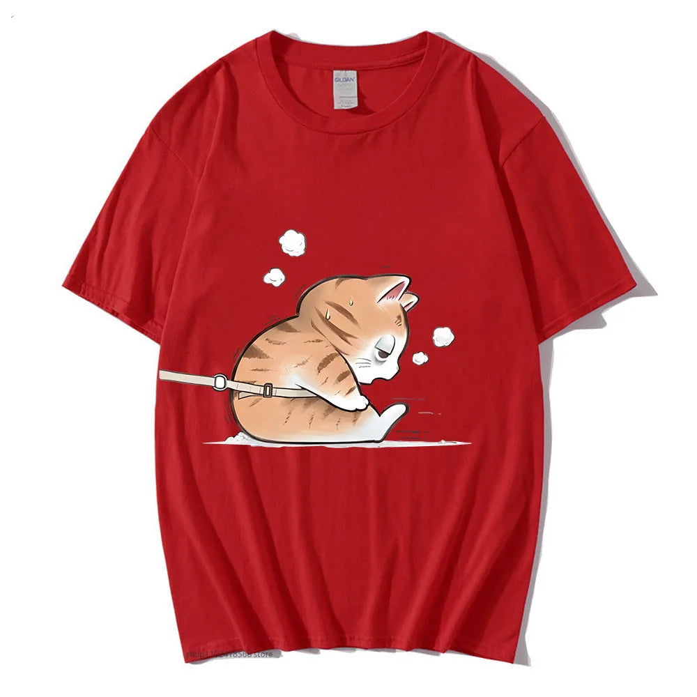T-shirt Couple Kawaii Rouge Homme