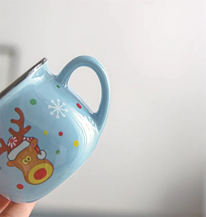 Tasse Noël Bleue Festive
