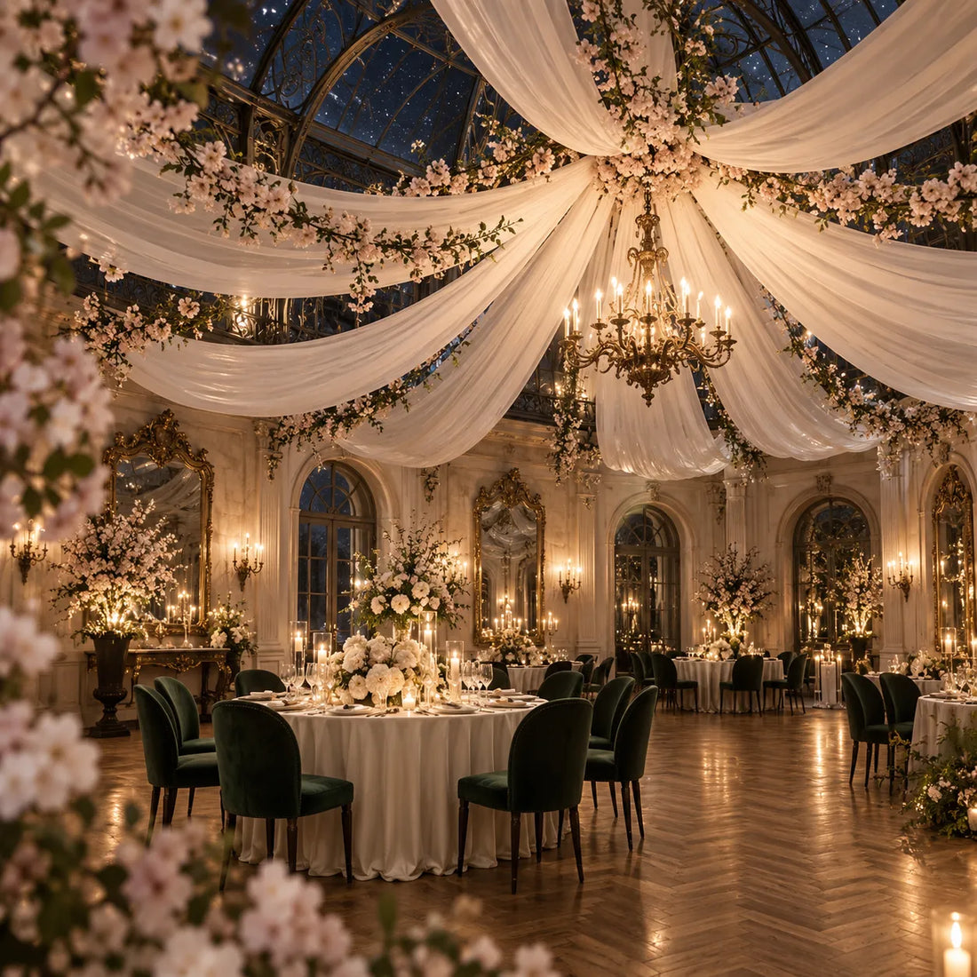 Tenture Mariage Blanc Double Couche 