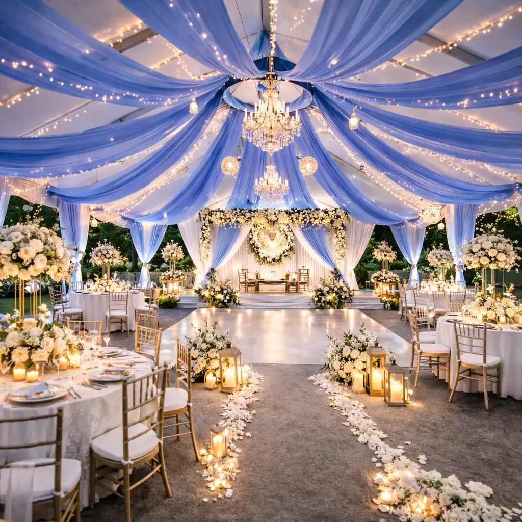 Tenture Mariage Mousseline