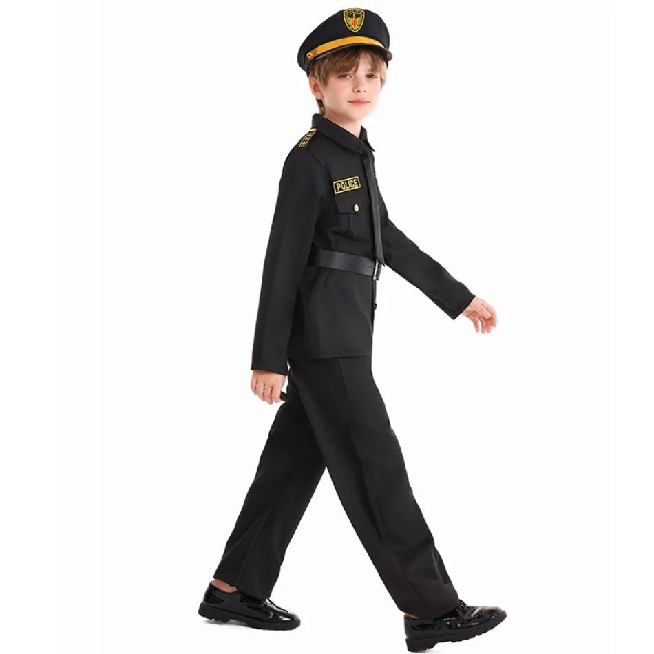 Tenue Police Noire tendance