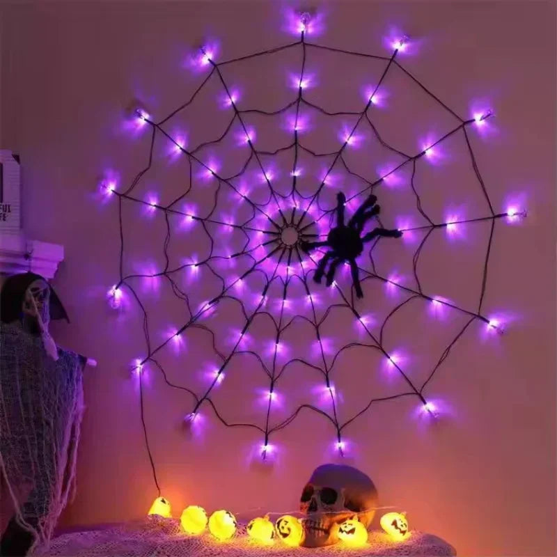 Toile d’Araignée LED Violet