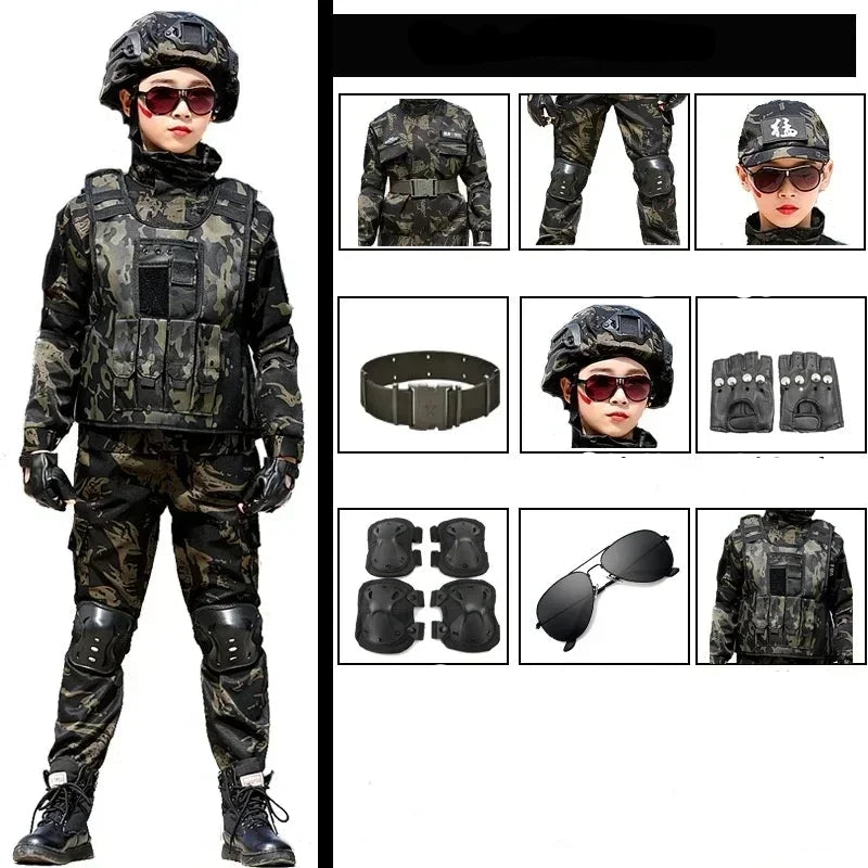 Uniforme Militaire Camouflage pour Enfant Accessoires