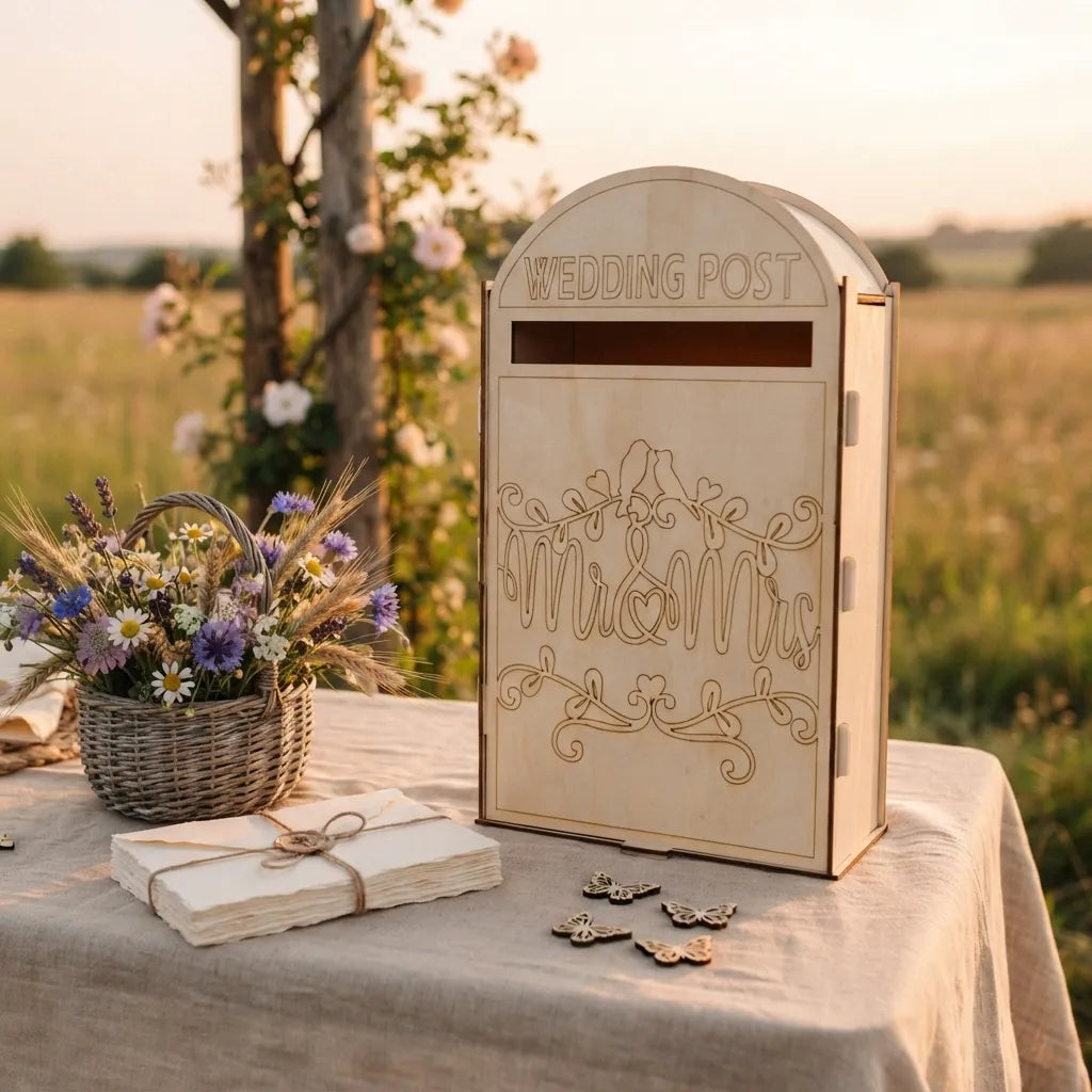 Urne Mariage en Bois Créative Design