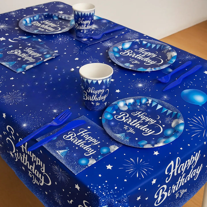 Vaisselle Jetable Bleu