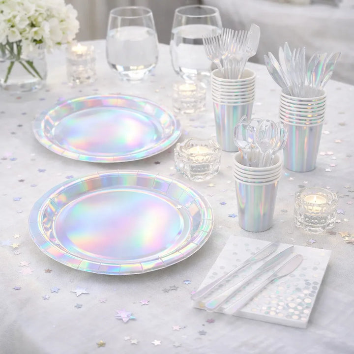 Vaisselle Jetable Irisée