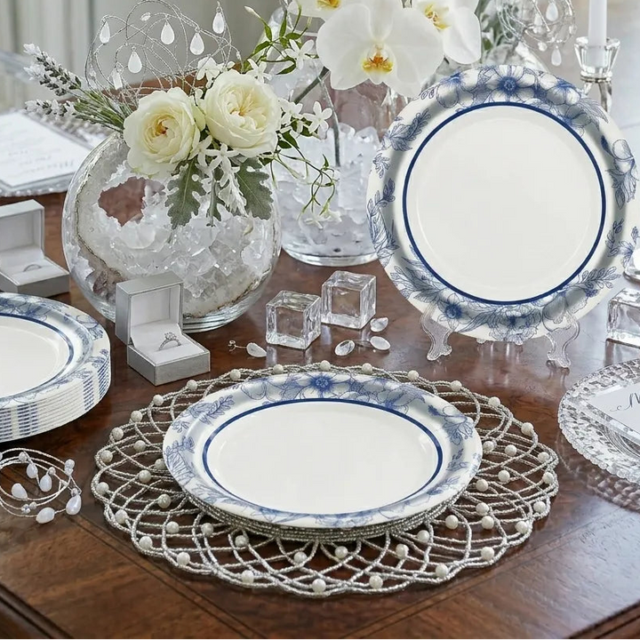 Vaisselle Jetable Mariage Imitation Porcelaine