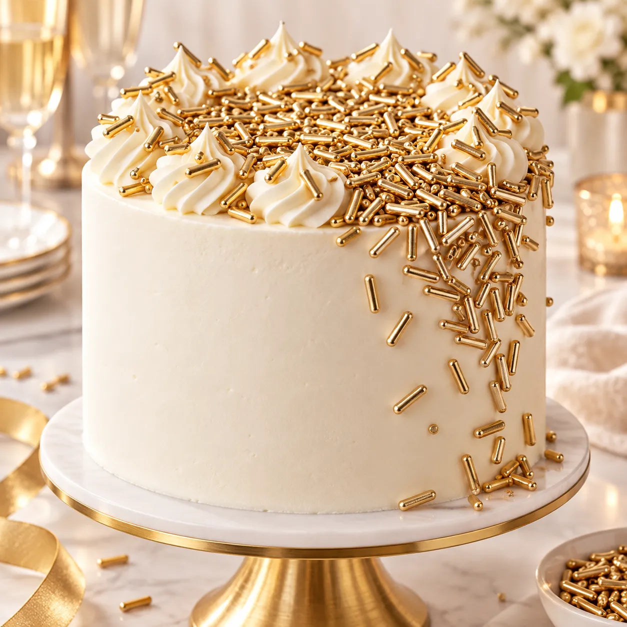 Vermicelle Gâteau Or luxe