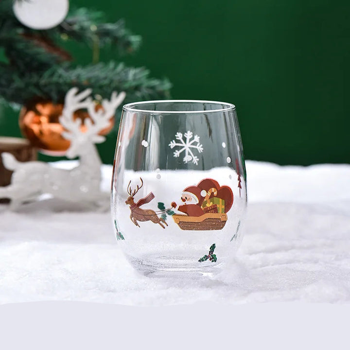 Verre Noël Traîneau
