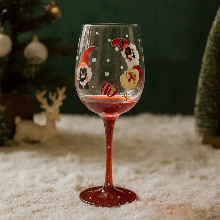 Verre à Pied Noël Festif