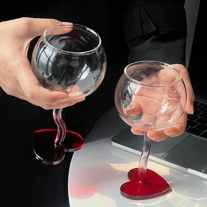 Verre à Pied Saint-Valentin Coeur