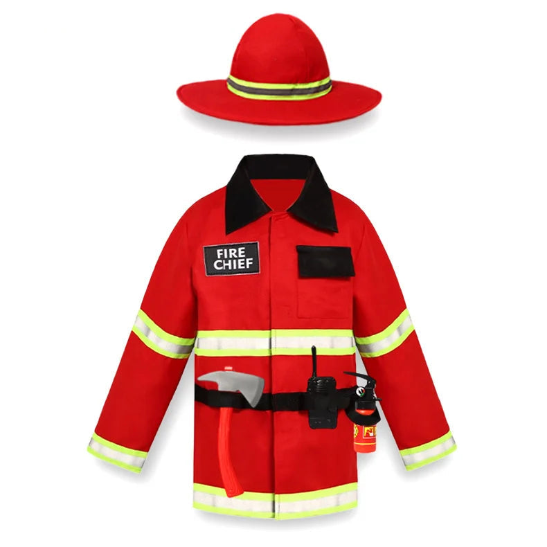Veste Pompier Enfant en Polyester