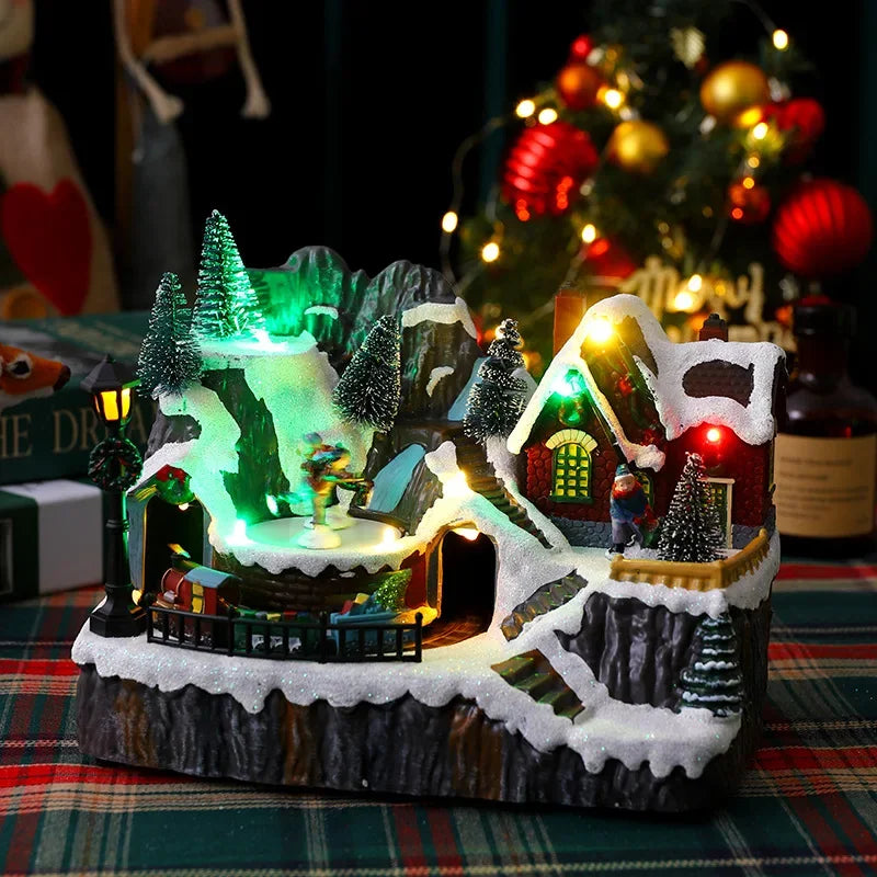 Village de Noël Lumineux Musical 