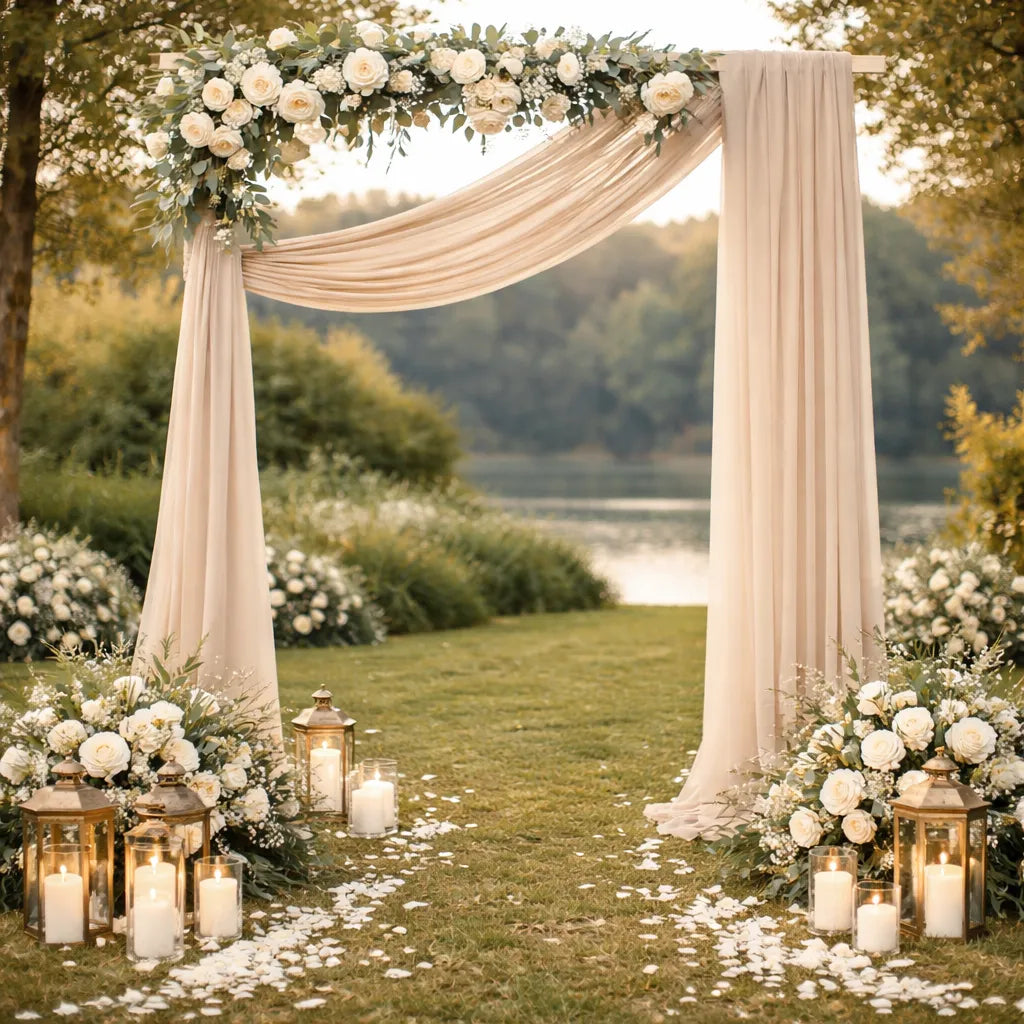 Voilage Arche Mariage Beige