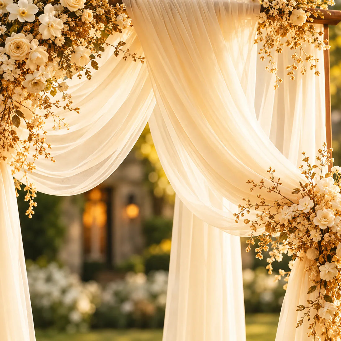 Voilage Arche Mariage Chic raffiné