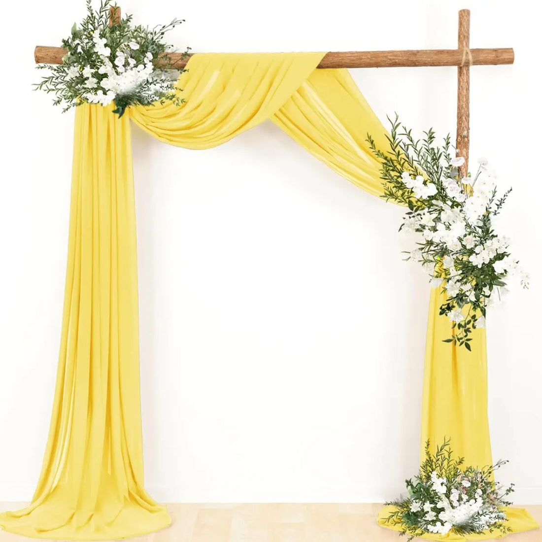 Voilage Arche Mariage Jaune Chic