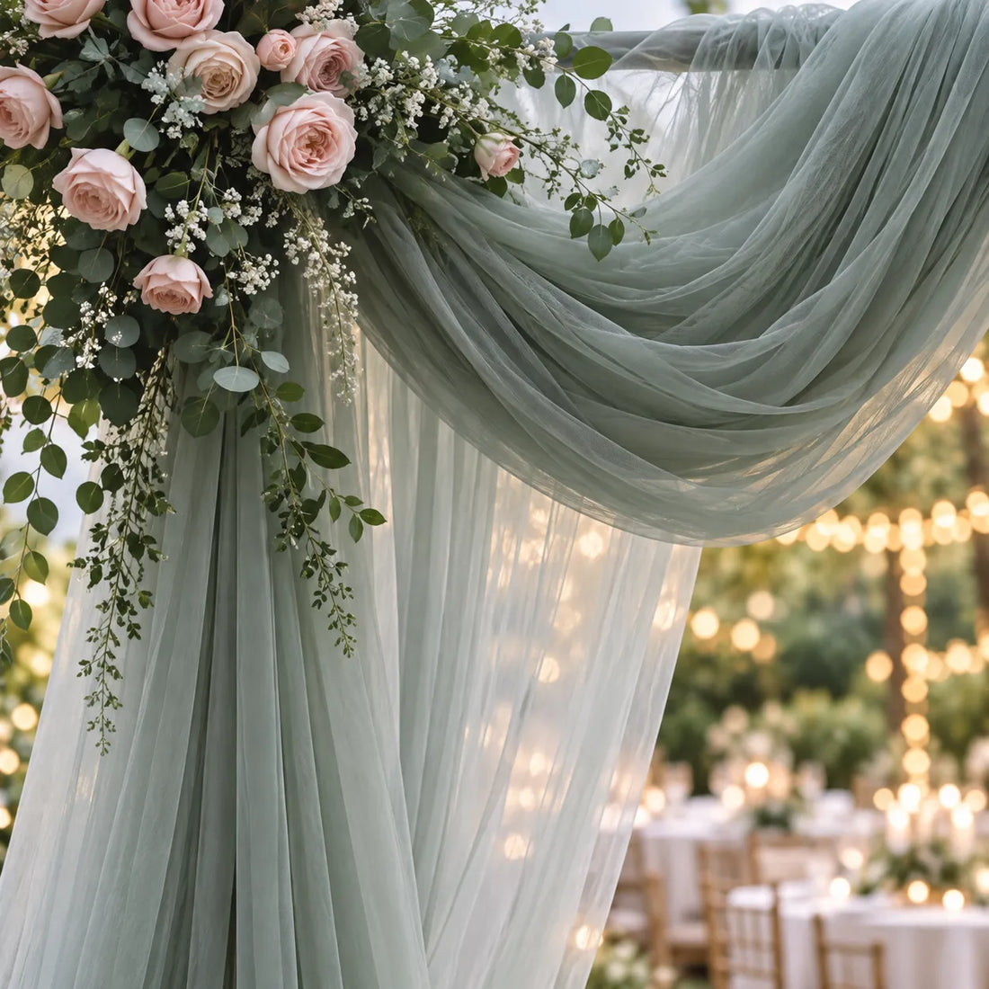 Voilage Arche Mariage Raffiné élégant