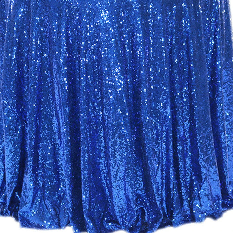 Voilage Bleu Roi à Sequins pour Arche Mariage Chic