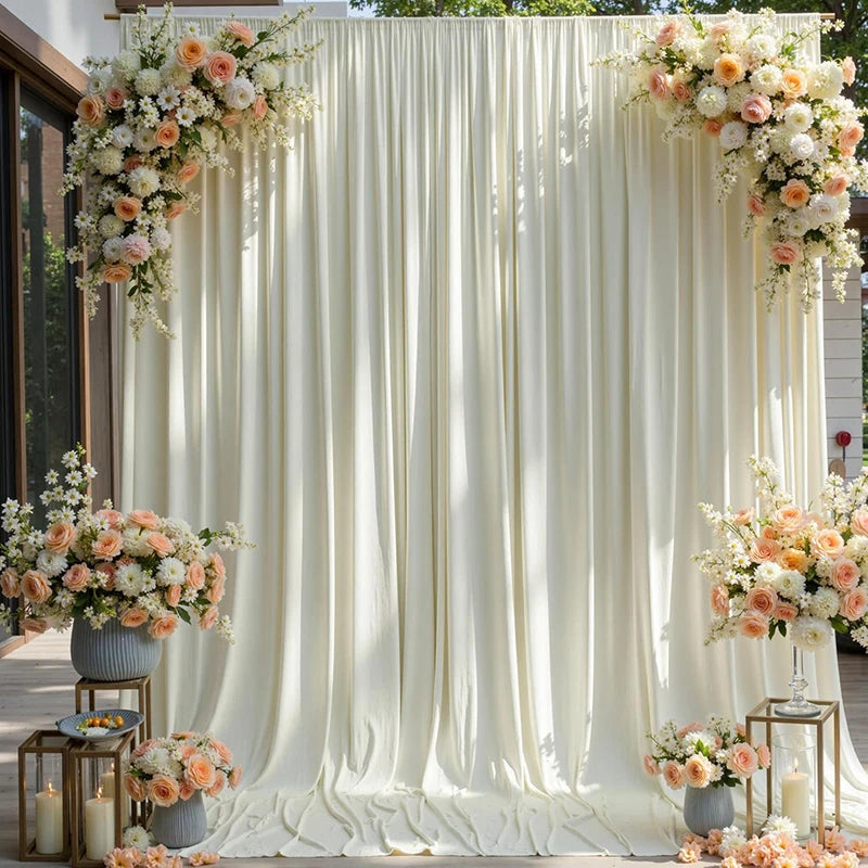 Voilage Plafond Mariage Ivoire Chic