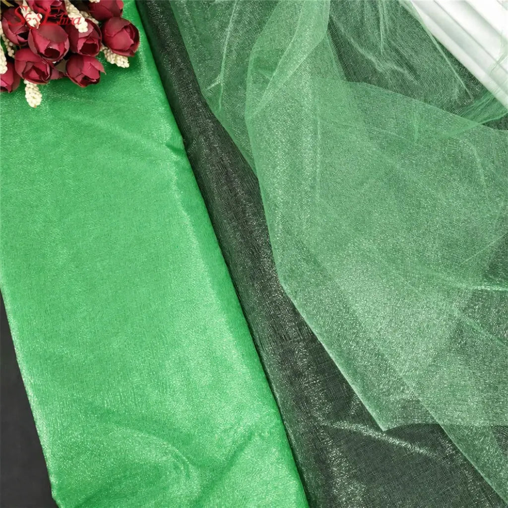 Voilage Vert Arche Mariage en Organza Chic