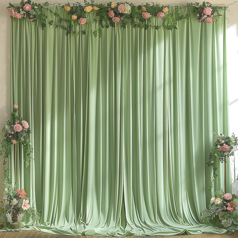 Voilage Vert Tendre Double Couche pour Plafond Chic