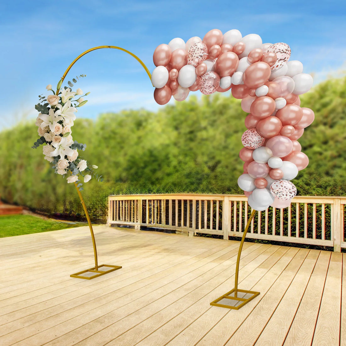 arche mariage en forme de cœur