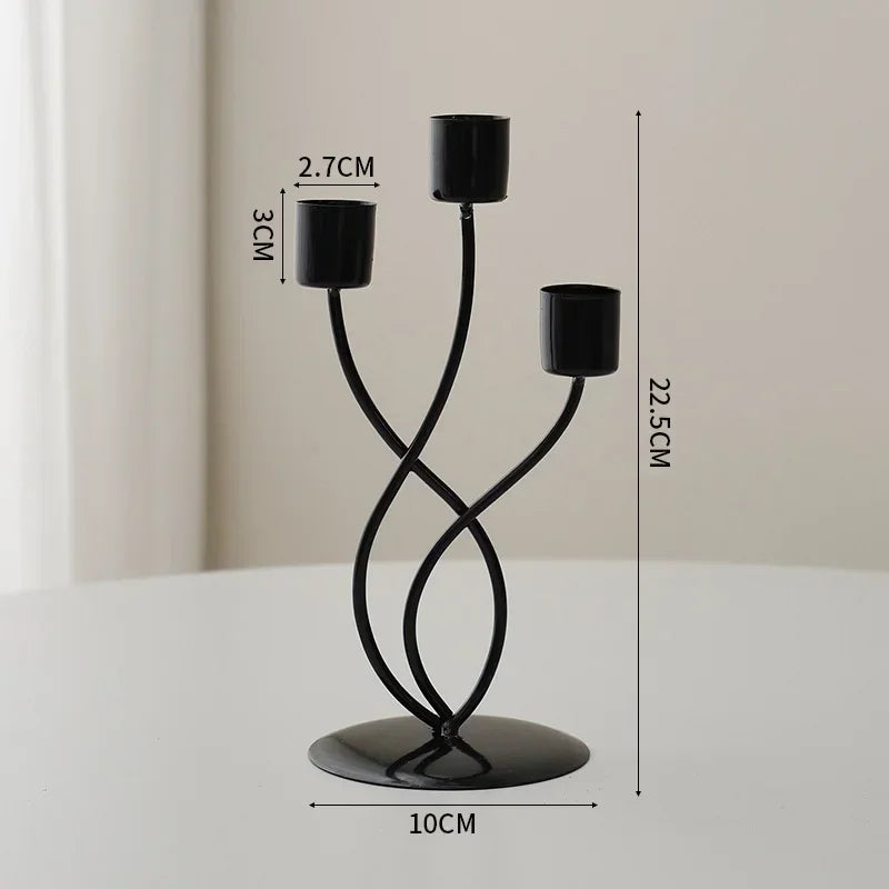 bougeoir noir design mariage