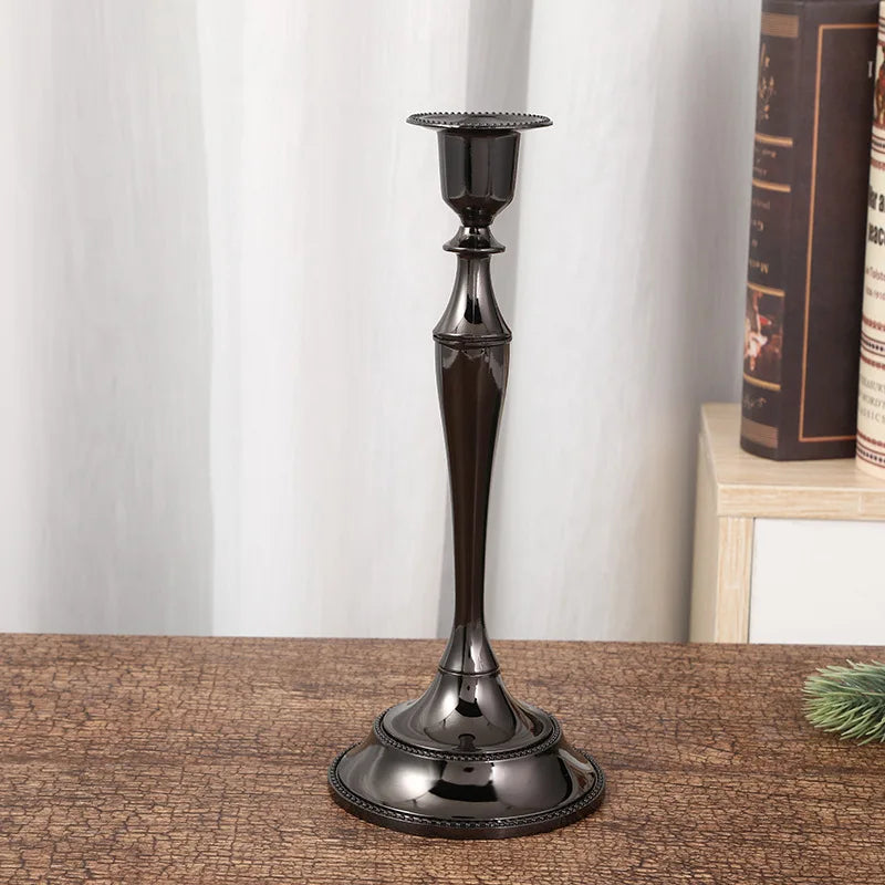 bougeoir noir vintage