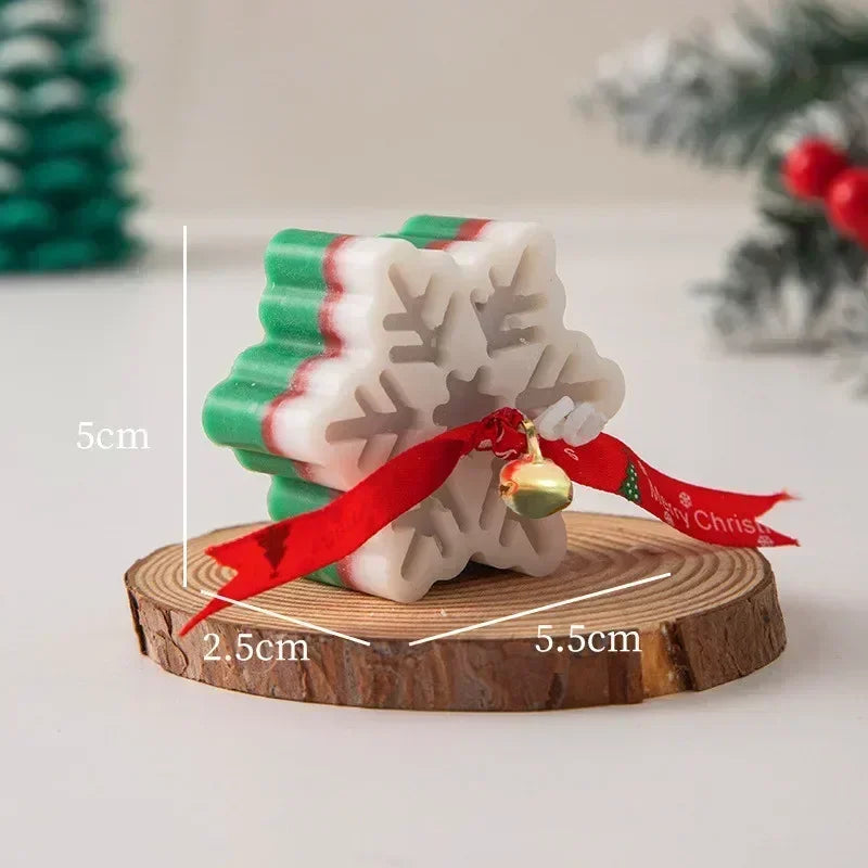 bougie décorative flocon de neige raffinée Unique