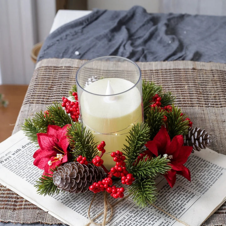 couronne de table Noël