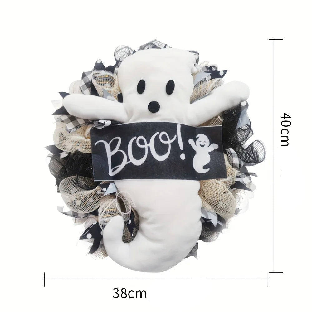 couronne halloween Boo
