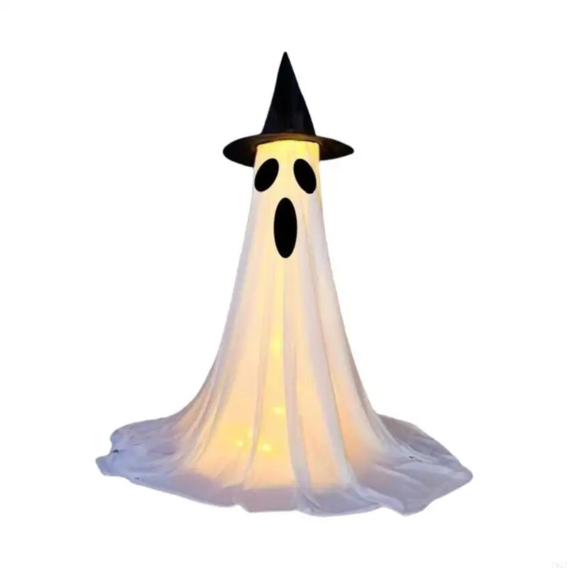 fantôme en tissu lumineux sur support