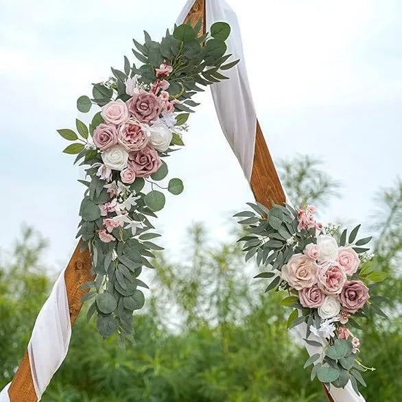 fleurs décoratives arche mariage unique