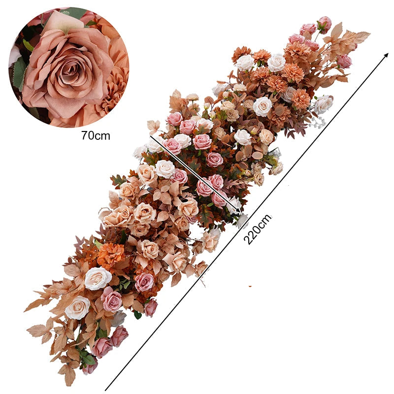 fleurs de rose artificielles pour arche mariage