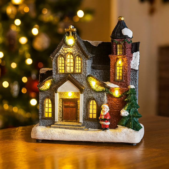 Église de Noël Lumineuse Design