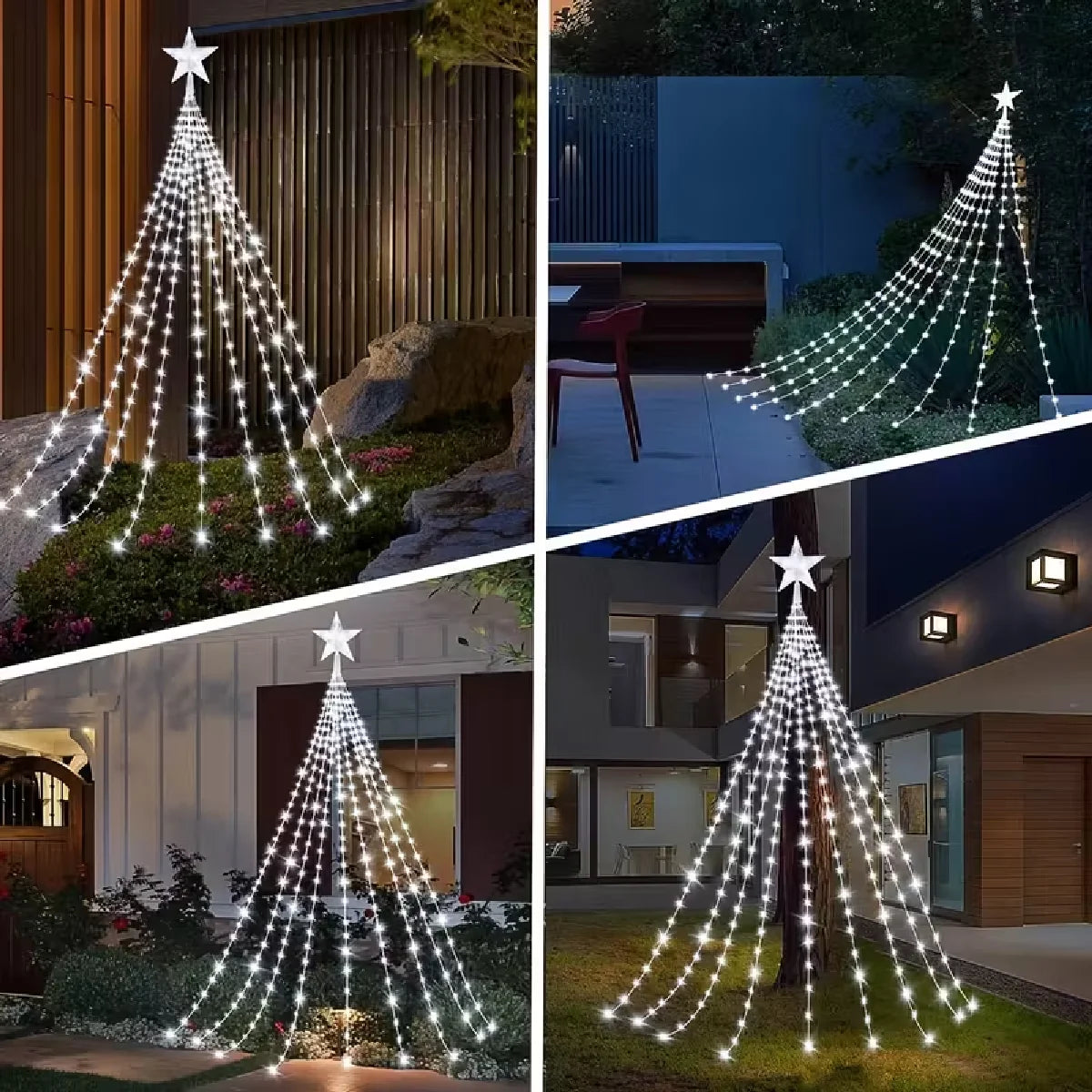 guirlande lumineuse étoile blanc froid