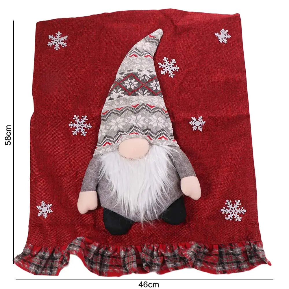 housse de chaise gnome noël