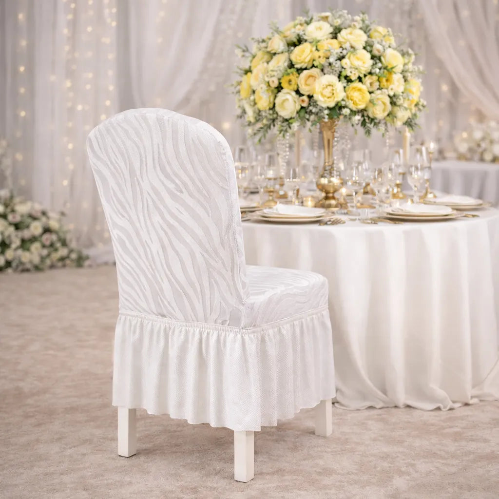housse de chaise jacquard élégante