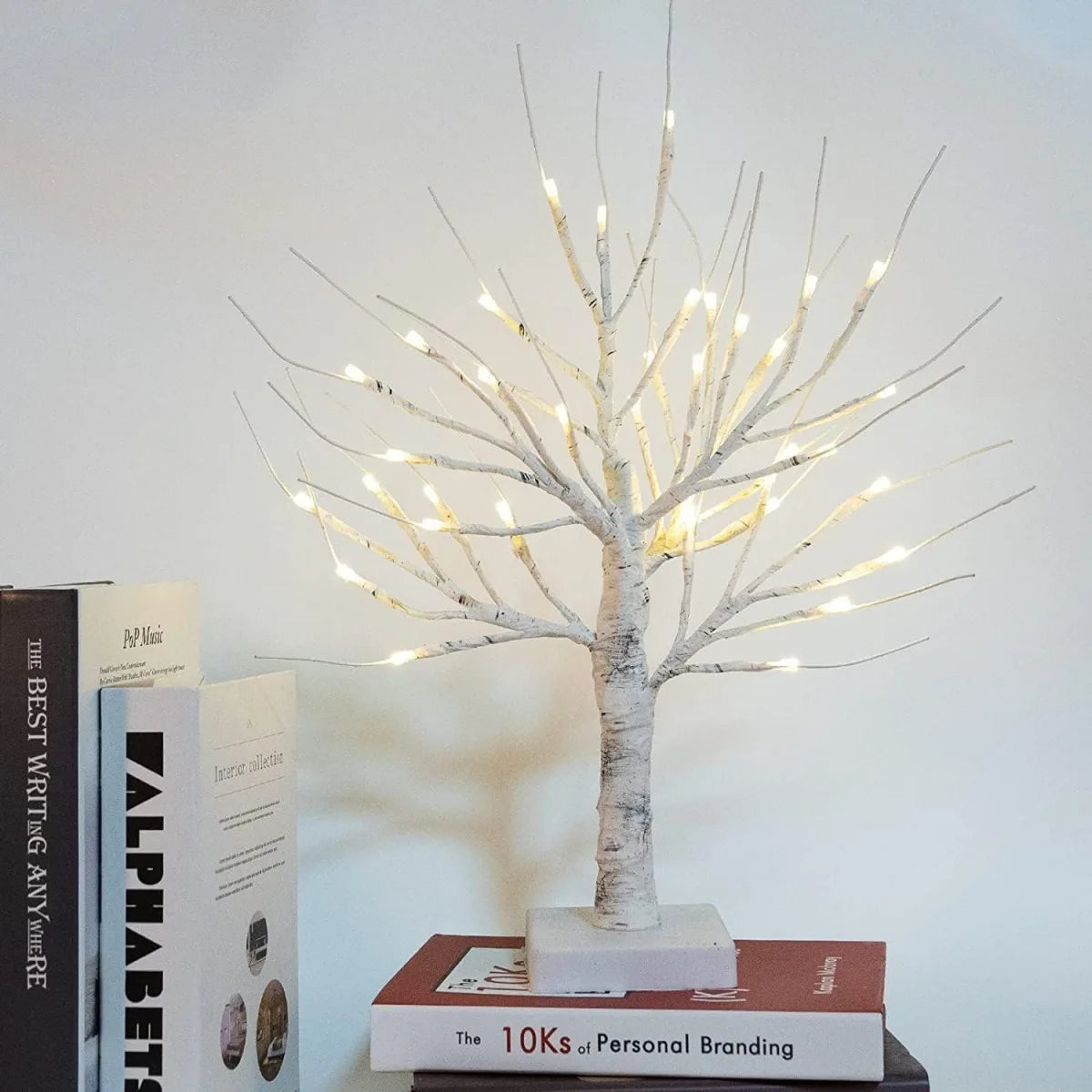 lampe noël minimaliste blanc chaud festive