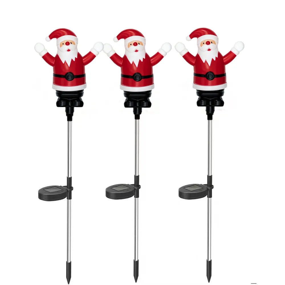 lampe solaire jardin petit père noël