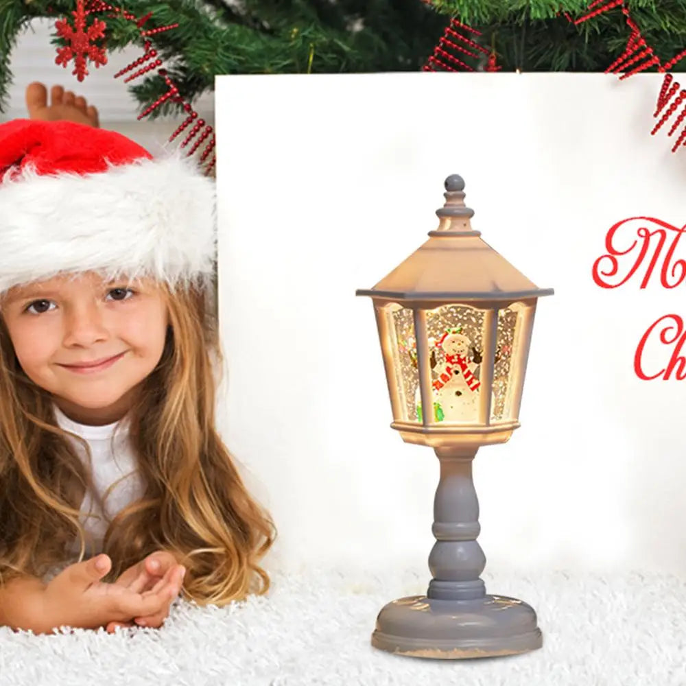 lanterne de noël blanche festive