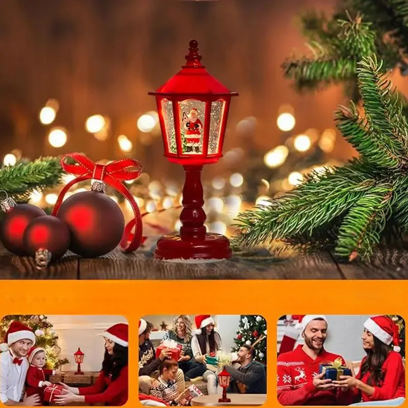 lanterne de noël rouge
