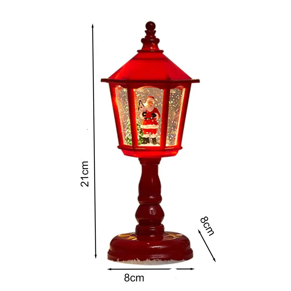 lanterne de noël rouge chic