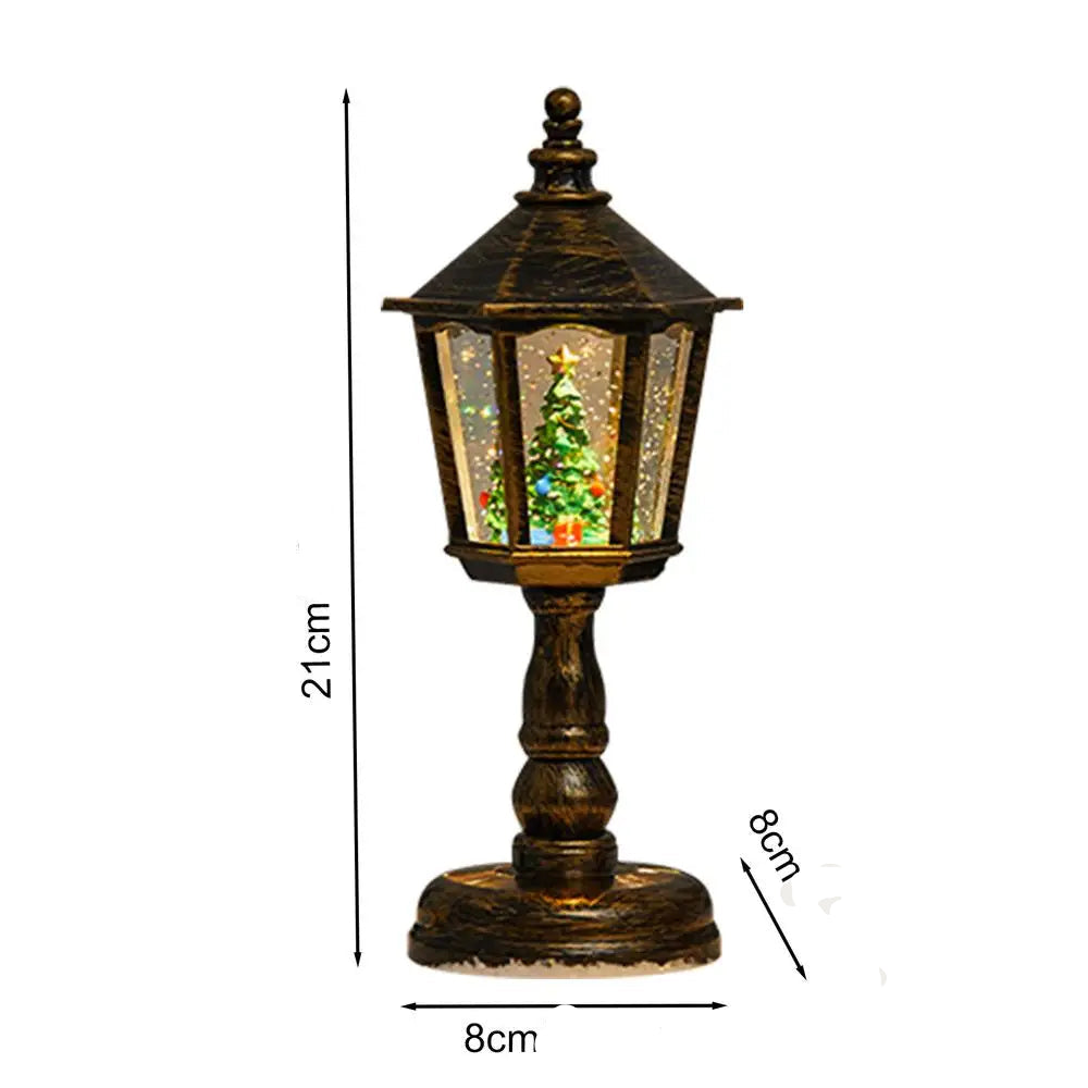 lanterne de noël sapin élégante