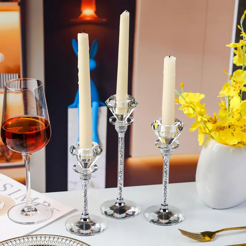 lot de bougeoirs mariage diamant spécial