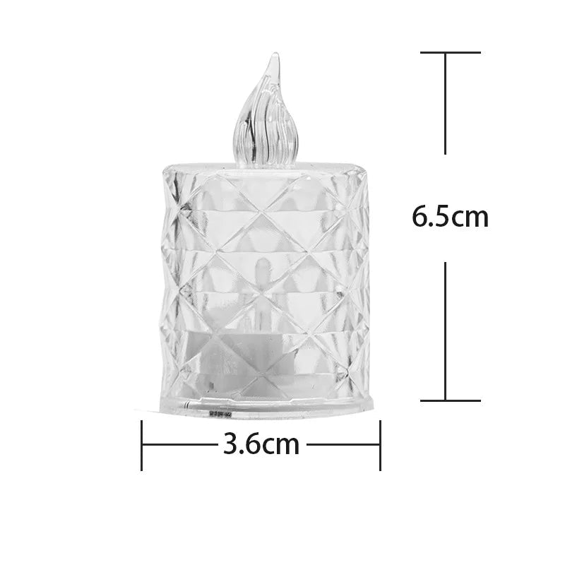 lot de bougies mariage design sans flamme 