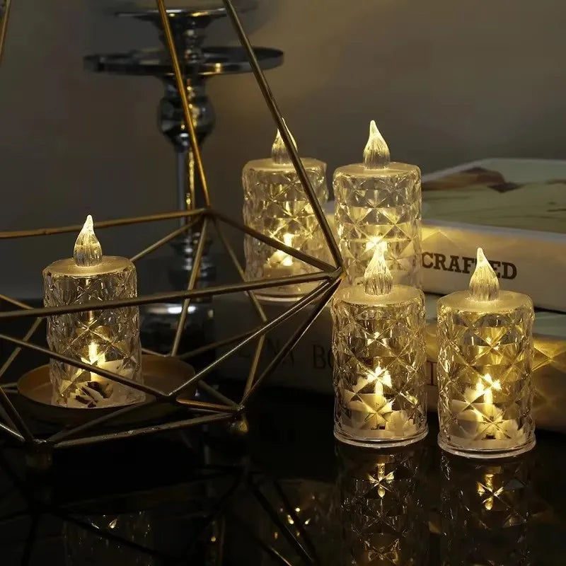 lot de bougies mariage design sans flamme spéciale