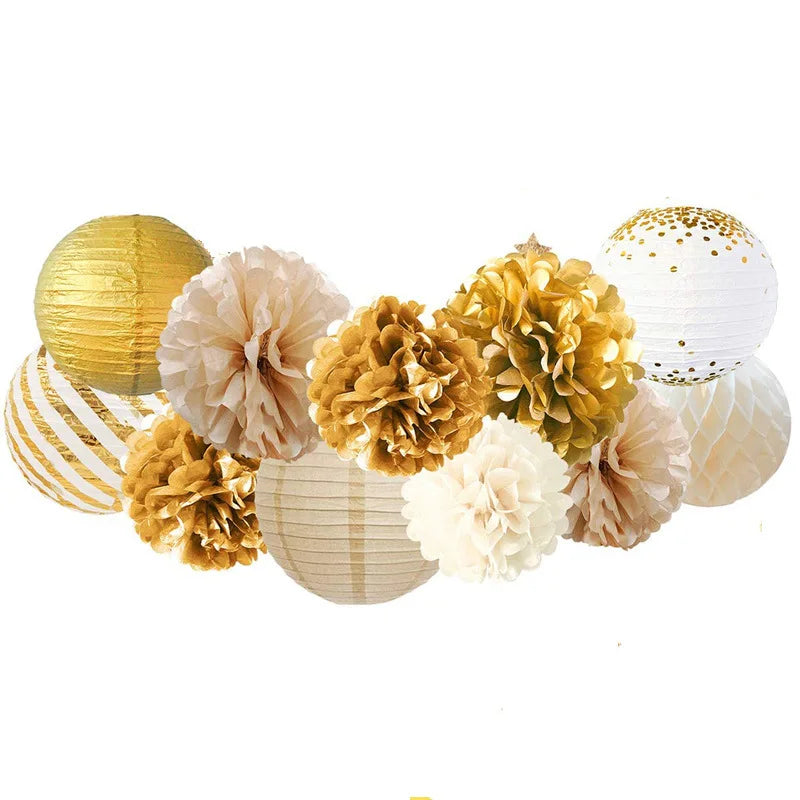 lot de lampions élégants pour mariage chic